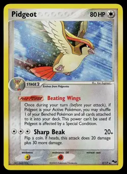 Pokemon Card - Pidgeot POP Series 2 2/17 Holo - Image 1