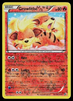 Pokemon Card - Growlithe Legendary Treasures: Radiant Collection RC4/RC25 Holo - Image 1