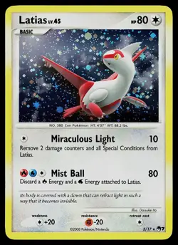 Pokemon Card - Latias POP Series 7 3/17 Rare Holo - Image 1