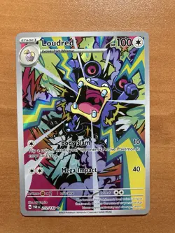 Loudred 212/182 SV04: Paradox Rift Illustration Rare Holofoil NM Pokemon Card - Image 1
