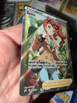 Sonia - 192/192 - Pokemon Rebel Clash Sword & Shield Full Art Ultra Rare Card NM - Image 4