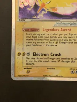Pokemon Card Fire Red Leaf Green Zapdos EX 116/112 LP - Image 4