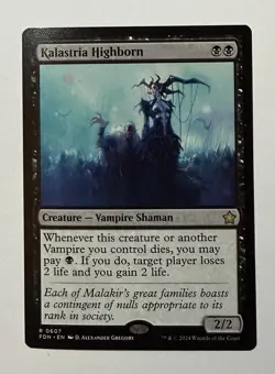 Kalastria Highborn 0607 | Magic the Gathering MTG | Foundations | Rare | NM - Image 1