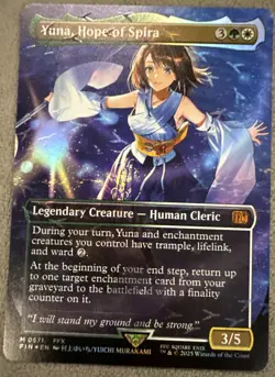 Yuna, Hope of Spira (Borderless) (Chocobo Track Foil) Final Fantasy Foil - Image 1
