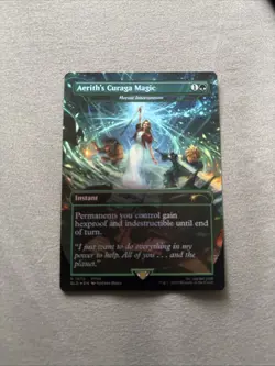 Aerith's Curaga Magic Heroic Intervention, Foil, Secret Lair Final Fantasy NM - Image 1