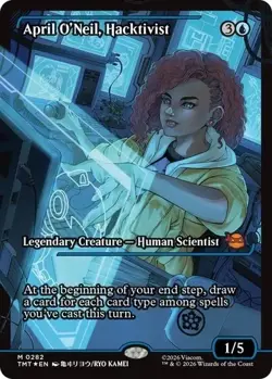 MTG - April O'Neil, Hacktivist FOIL SHOWCASE Teenage Mutant Ninja Turtles -0282 - Image 1
