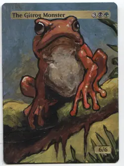 The Gitrog Monster MTG Altered art MAGIC Hand Painted Card Commander - Image 1