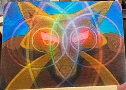 Pokemon Lenticular Alakazam Card - Viz Video Pioneer PIKA-0034D - 3D Promo - Image 2