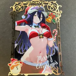Goddess Story Gold METAL Card - Maiden Party - Serial Number #/200! Albedo Anime - Image 1