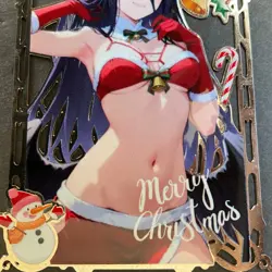 Goddess Story Gold METAL Card - Maiden Party - Serial Number #/200! Albedo Anime - Image 2