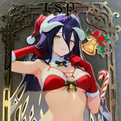Goddess Story Gold METAL Card - Maiden Party - Serial Number #/200! Albedo Anime - Image 3