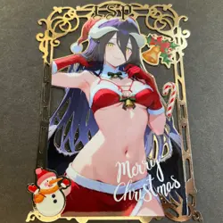 Goddess Story Gold METAL Card - Maiden Party - Serial Number #/200! Albedo Anime - Image 4