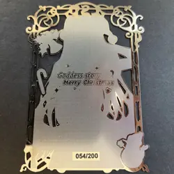 Goddess Story Gold METAL Card - Maiden Party - Serial Number #/200! Albedo Anime - Image 5