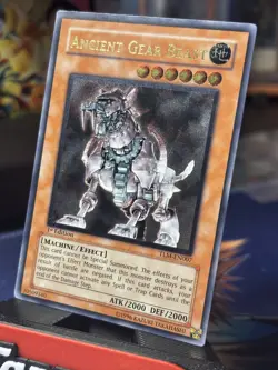 Yu-Gi-Oh! Ancient Gear Beast Ultimate Rare UTR 1st Edition TLM-EN007 Light Play - Image 1