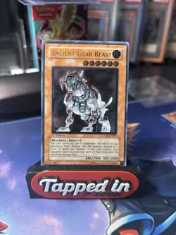 Yu-Gi-Oh! Ancient Gear Beast Ultimate Rare UTR 1st Edition TLM-EN007 Light Play - Image 2