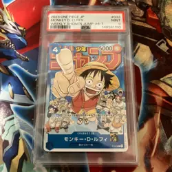 One Piece Card PSA9 Monkey D. Luffy P-033 2023 Japanese - Image 1