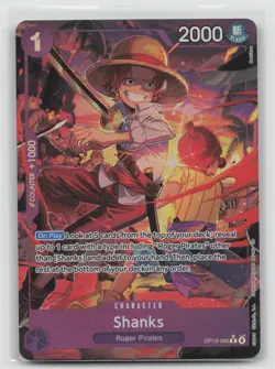 Shanks (065) (Alt Art) OP13-065 Carrying On His Will NM/M - Buy More & Save - Image 1