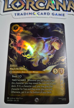 Disney Lorcana Whispers Enchanted Simba King in the Making English Rare - Image 2