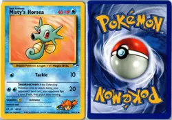 Pokemon Card - Misty's Horsea 86/132 Gym Heroes Common Lightly Played - Image 3