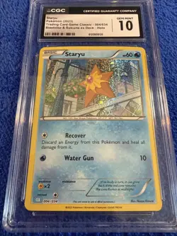 Staryu 004/034 2023 Pokemon Trading Card Game Classic Holo CGC Gem Mint 10 - Image 4