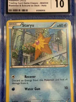 Staryu 004/034 2023 Pokemon Trading Card Game Classic Holo CGC Gem Mint 10 - Image 5