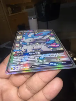 Pokemon Shiny Sylveon GX Full Art Ultra Rare Holo TCG Card SV76 SV94 Mint - Image 4