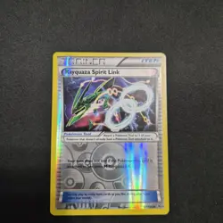 Pokemon TCG Rayquaza Spirit Link Reverse Holo Card 87/108 Roaring Skies LP - Image 1