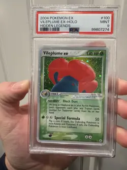 Pokemon TCG Vileplume EX 100/101 EX Hidden Legends Holo Card 2004 PSA 9 - Image 1