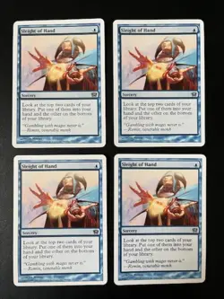 MTG- Sleight of Hand x4 - 9th Edition - Image 1