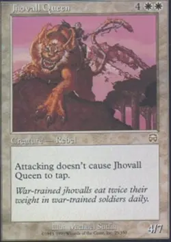 MTG Jhovall Queen - Foil, Mercadian Masques, Damaged, English - Image 1