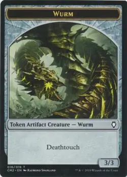 Commander Anthology Vol. II Wurm Token - Deathtouch x1 Moderate Play, English Ma - Image 1