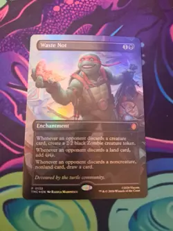 Magic: The Gathering Foil Waste Not Pizza Box Promo Unplayed Mint - Image 1