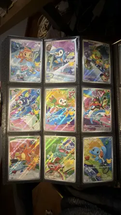 Pokemon First Partner Illustration Promo Set of 9 kanto sinnoh - Image 1