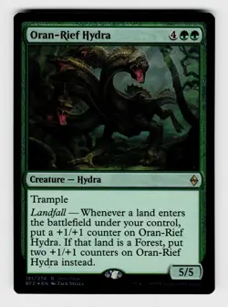 Magic the Gathering, FOIL, Oran-Rief Hydra, No. 181 Rare, Creature Card - Image 1