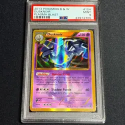 Pokemon TCG - Dusknoir Secret Rare 104/101 B&W Plasma Blast 2013 PSA 9 - Image 1