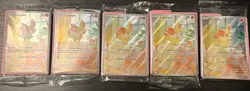 Pokemon TCG Fennekin 080 Black Star Promo Chaos Rising Lot of 5 - Image 1