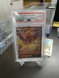 2020 Pokemon Japanese Sword & Shield Charizard VMAX Starter Set PSA 10 - Image 1