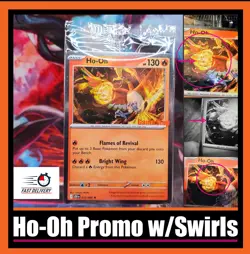 Ho-Oh 010/086 GameStop Promo Stamp w Swirls Gem Potential Pokemon Chaos Rising - Image 1