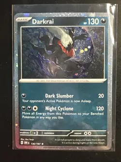 Darkrai 136/197 Obsidian Flames Cosmos Holo Rare Pokemon TCG - NM-M - Image 1