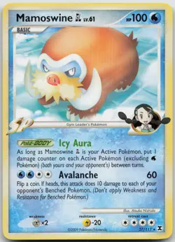 Mamoswine GL 27/111 Rare Rising Rivals Pokemon NM/LP - Image 1