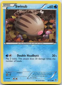 Swinub 26/135 Common Plasma Storm Pokemon NM/LP - Image 1