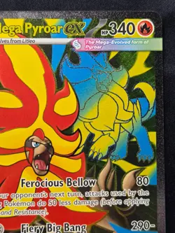 Pokemon Mega Pyroar EX, CRI 99/86, Full Art Ultra Rare, Chaos Rising Nm - Image 3
