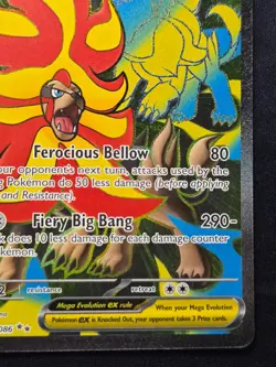 Pokemon Mega Pyroar EX, CRI 99/86, Full Art Ultra Rare, Chaos Rising Nm - Image 5