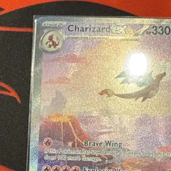 Pokemon Charizard 151 *MISCUT* ex 199/165 SIR Full Art Holo SV 151 330 HP ENG - Image 5