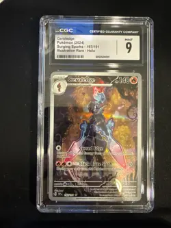 Pokemon Ceruledge 197/191 Illustration Rare Pokemon Surging Sparks CGC 9 Mint - Image 1