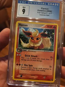 (POP 12) CGC 9 2006 Pokemon POP Series 3 Flareon 2/17 Cosmos Holo MINT RARE - Image 2