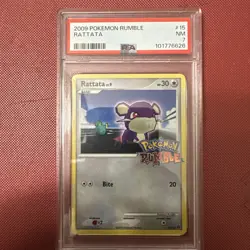 Rattata #15/16 NM 2009 Pokemon Rumble Card Near Mint PSA 7 - Image 1