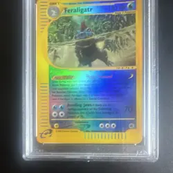 Pokemon Feraligatr Expedition Base Set #047/165 Reverse Holo Rare PSA 8 2002 Eng - Image 4
