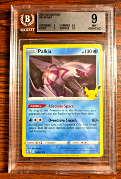 Palkia Holo Rare #004|BGS MINT 9|2021 SWSH Celebrations|Pokemon TCG|Stamped|Subs - Image 1