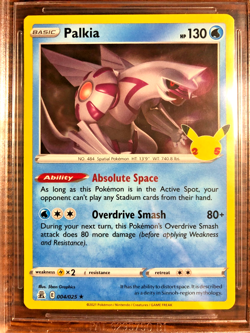 Palkia Holo Rare #004|BGS MINT 9|2021 SWSH Celebrations|Pokemon TCG|Stamped|Subs - Image 2